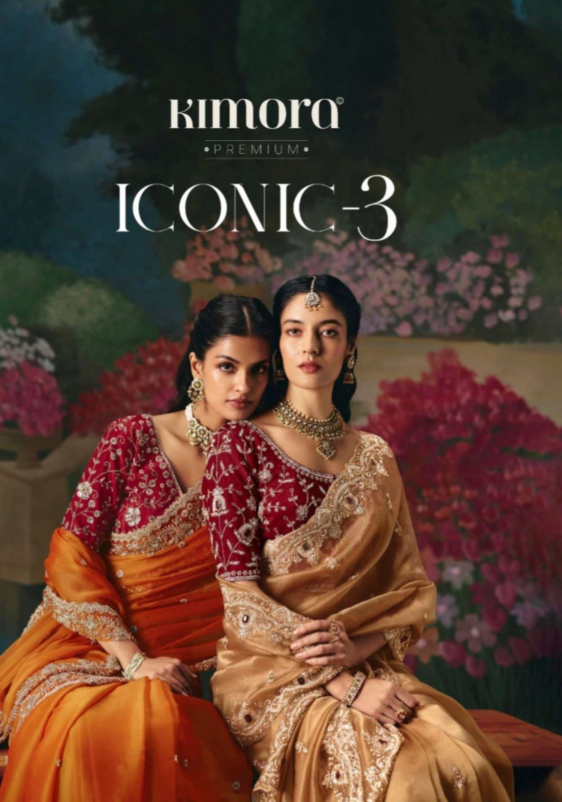 ICONIC VOL 3 BY KIMORA 5601 TO 5611 SERIES DESIGNER FANCY FABRIC SAREES